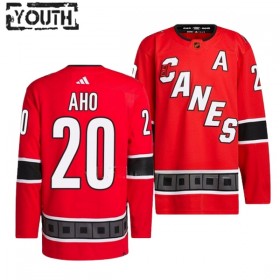Lasten NHL Carolina Hurricanes Pelipaita Sebastian Aho 20 Reverse Retro 2.0 Adidas 2022-23 Punainen Authentic